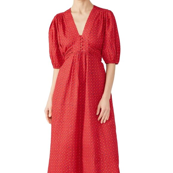 M.i.h. Jeans Red Avery Dress - L - Picture 1 of 6